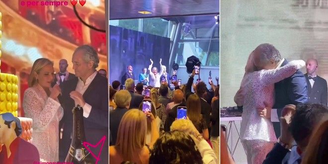 Simona Ventura e Giovanni Terzi festeggiano (già) il matrimonio