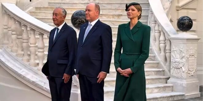 Charlene Wittstock, dopo il total white incanta in verde