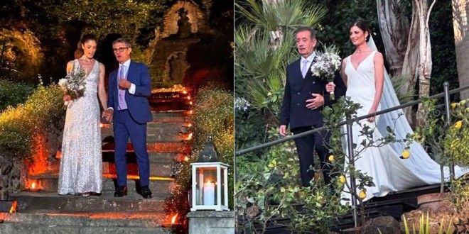 Daniela Ferolla e Vincenzo Novari, matrimonio sontuoso a Roma dopo 20 anni di fidanzamento