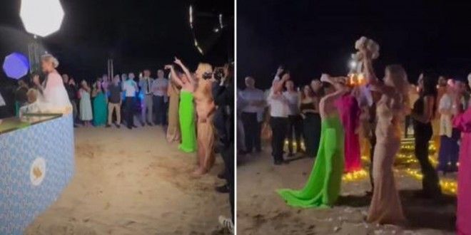 Simona Ventura, il lancio del bouquet finisce male…