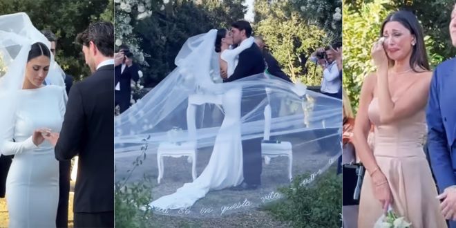 Cecilia Rodriguez e Ignazio Moser, il matrimonio è romanticissimo. E Belen versa tutte le sue lacrime…