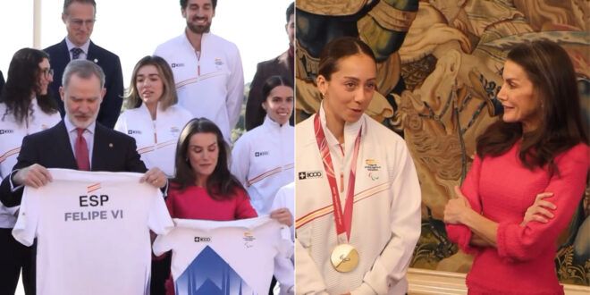 Felipe di Spagna e Letizia Ortiz accolgono la delegazione paralimpica di Milano Cortina 2026