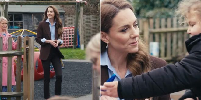 Kate Middleton, per l’incontro con i bambini cambia look