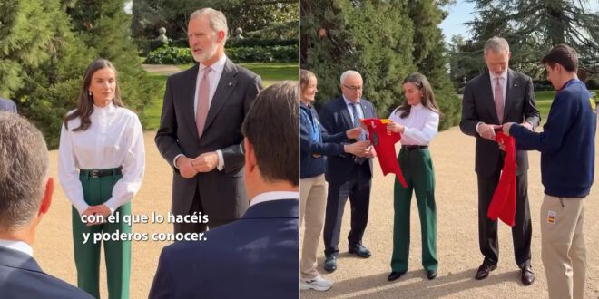 Felipe e Letizia Ortiz ricevono a Palazzo la delegazione olimpica