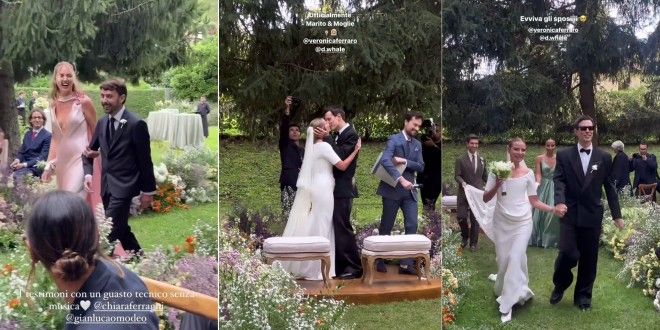 Veronica Ferraro e Davide Simonetta, il matrimonio è chic