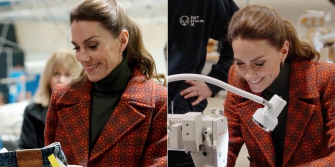 Kate Middleton diventa sarta per promuovere l’artigianato britannico