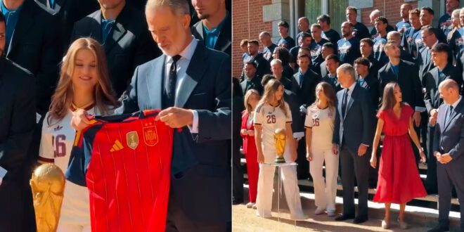 Reali di Spagna, l’accoglienza trionfale della Nazionale di calcio
