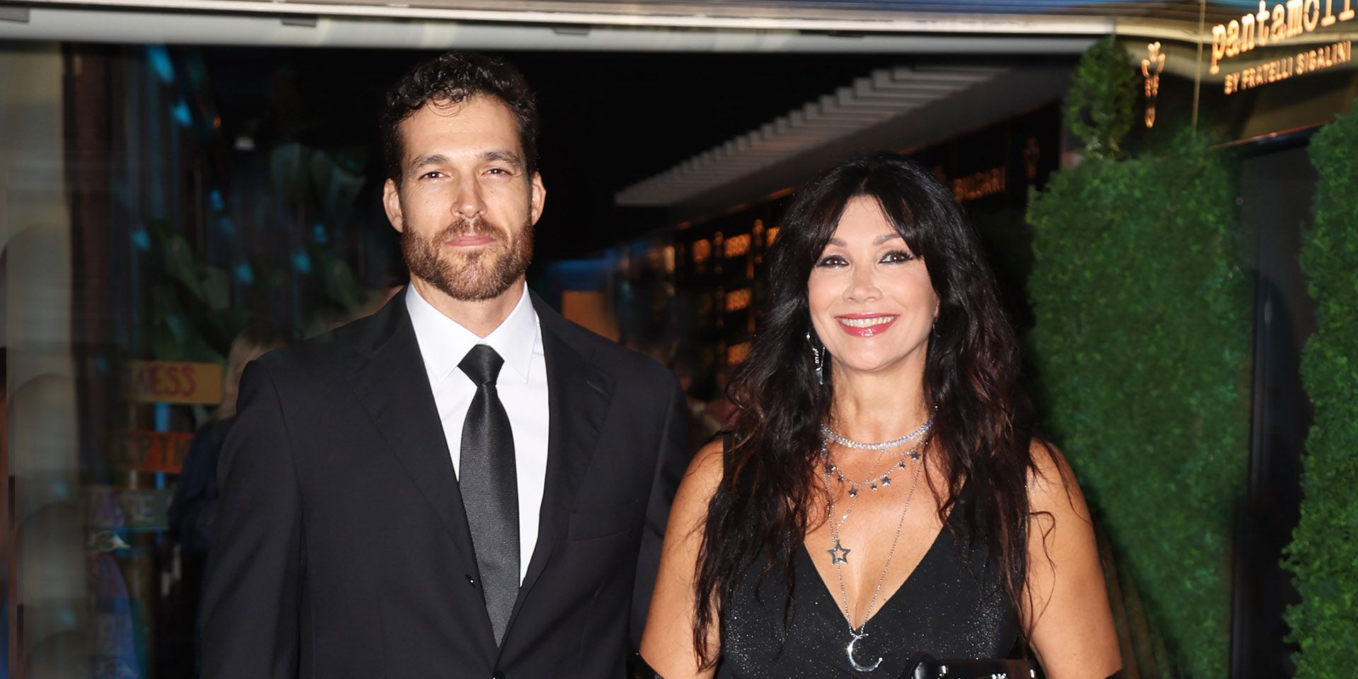 Luisa Corna and her husband Stefano