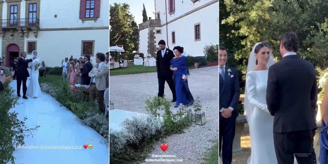 Cecilia Rodriguez e Ignazio Moser, il matrimonio in un minuto