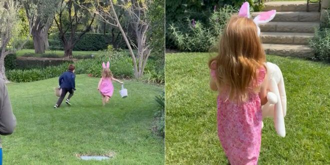 Meghan Markle mostra i figli Archie e Lilibet a caccia di uova
