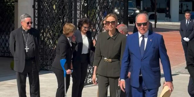 Alberto e Charlène Wittstock inaugurano il nuovo Giardino esotico