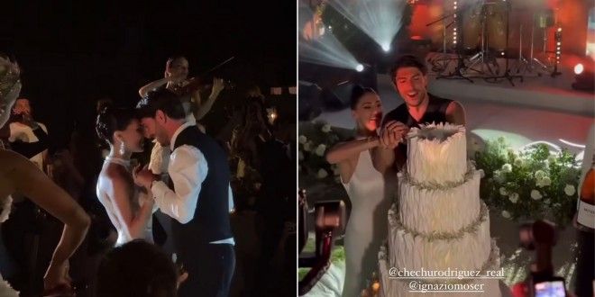 Cecilia Rodriguez e Ignazio Moser, la festa di nozze in un minuto