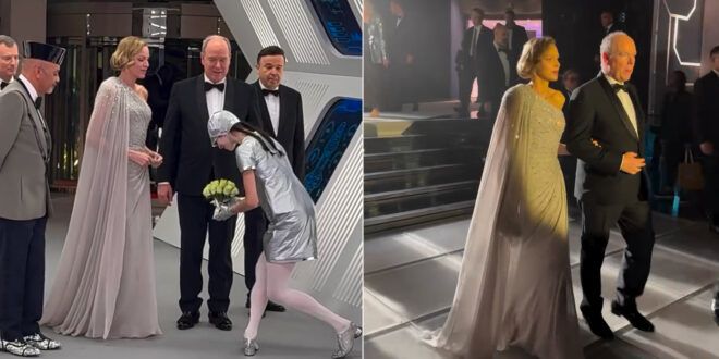 Charlene Wittstock, il Ballo della Rosa è davvero… spaziale