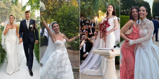 Dal velo di Aurora Ramazzotti ai cambi d’abito di Dua Lipa: copia il look dei matrimoni vip