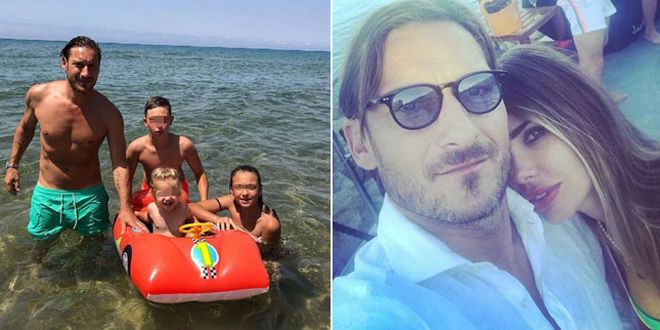 Francesco Totti, super papà a Sabaudia… mentre mamma Ilary Blasi imperversa in tv