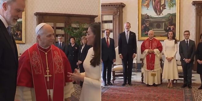 Felipe e Letizia di Spagna, l’incontro in Vaticano con papa Leone XIV