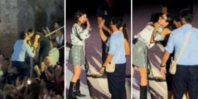Giorgia, la proposta di matrimonio al suo concerto è virale
