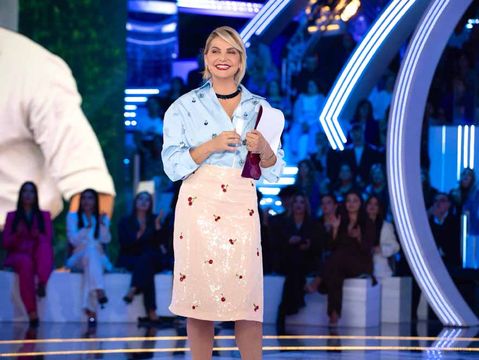Grande Fratello 2025, seconda puntata. La conduttrice Simona Ventura (per gentile concessione dell'ufficio stampa Mediaset)