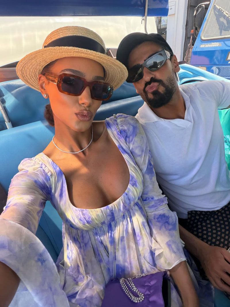 Samira Lui in Capri with fidanzato Luigi Punzo (instagram)
