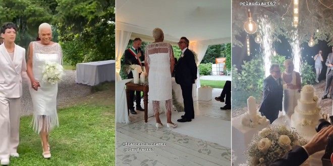 Elodie, il matrimonio di mamma Claudia Marthe è romantico