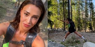 Belen Rodriguez, la fuga in montagna con papà Gustavo