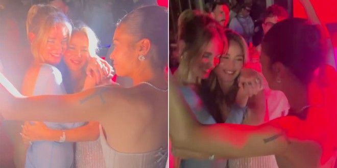 Chiara Ferragni ed Elodie, balli al matrimonio di Diletta Leotta