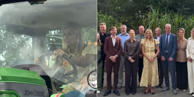 Máxima d’Olanda, regina di stile anche alla guida di un trattore