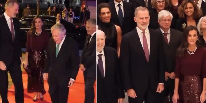 Letizia Ortiz, in total granata ai premi di giornalismo